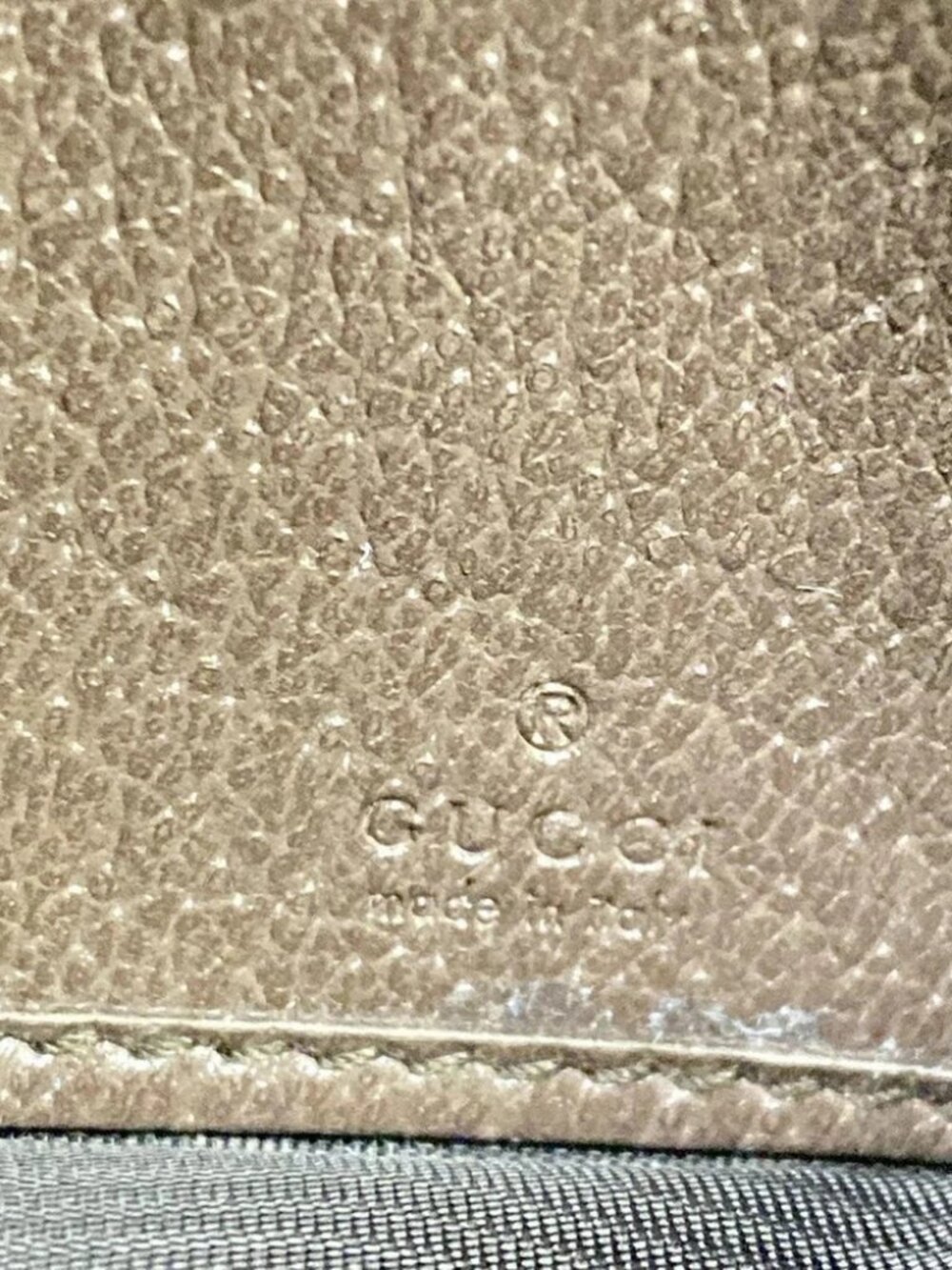 GUCCI Ophidia 523153 Beige Ebony Dark Brown PVC Leather Long Wallet - Picture 6 of 13